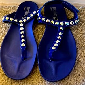 Pedro Garcia royal blue sandals